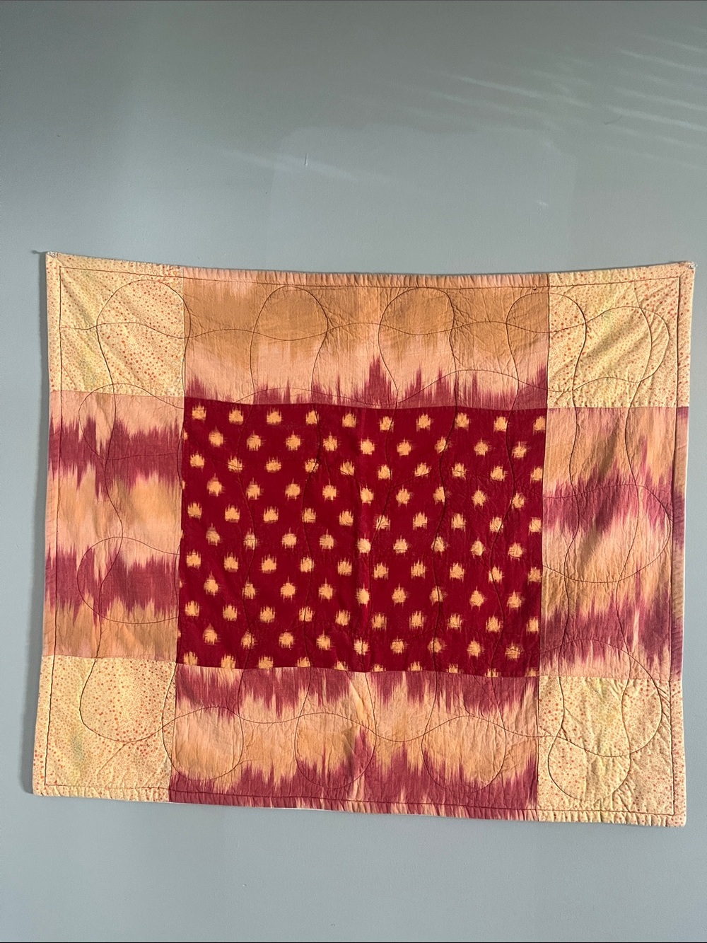 One of a Kind Handmade Machine Stitched Quilt